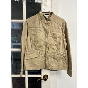 Vtg 90s LL Bean Woman’s Medium Canvas Full Zip Field Chore Trucker Barn Jacket